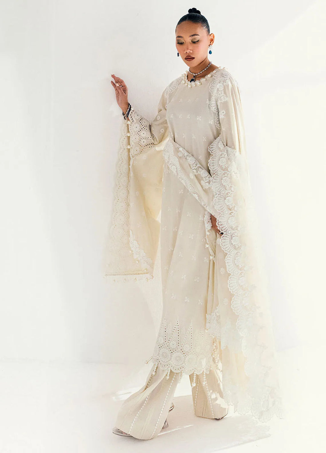 Gul Ahmed Embroidered Lawn Suits Unstitched 3 Piece GA25CK PM-52040 - Summer Collection