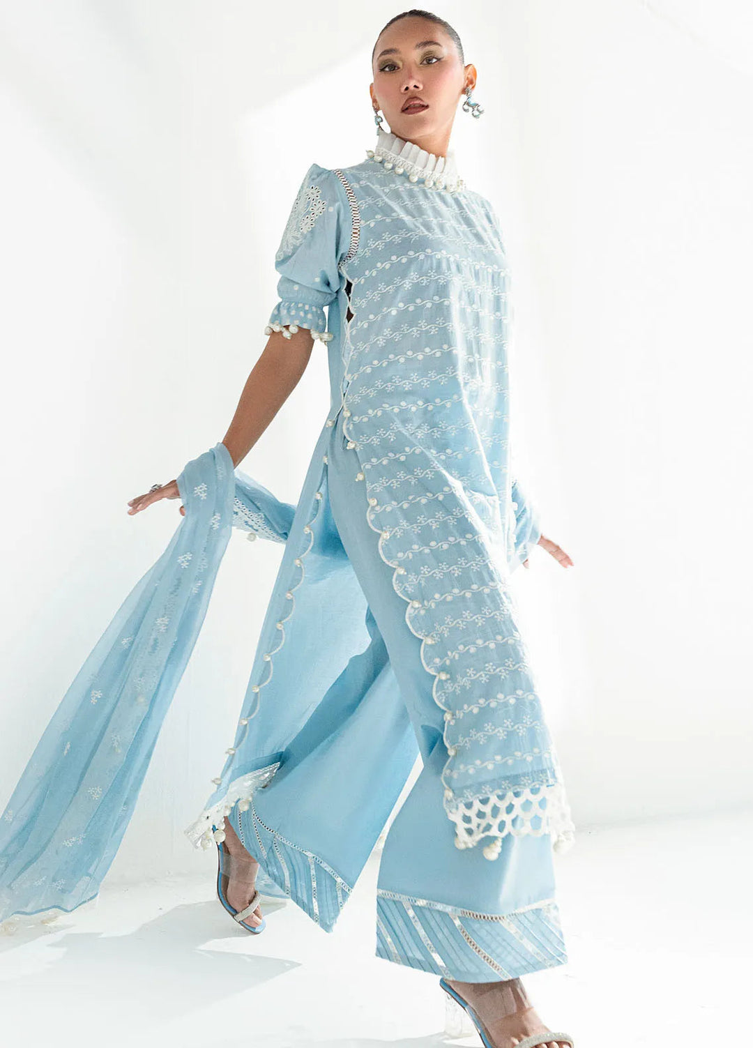 Gul Ahmed Embroidered Lawn Suits Unstitched 3 Piece GA25CK PM-52041 - Summer Collection