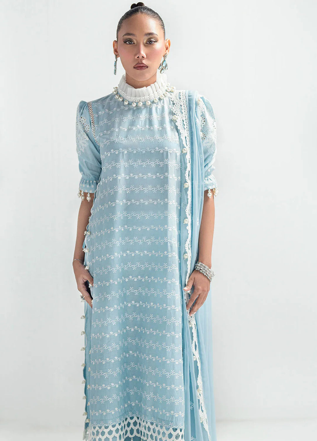 Gul Ahmed Embroidered Lawn Suits Unstitched 3 Piece GA25CK PM-52041 - Summer Collection