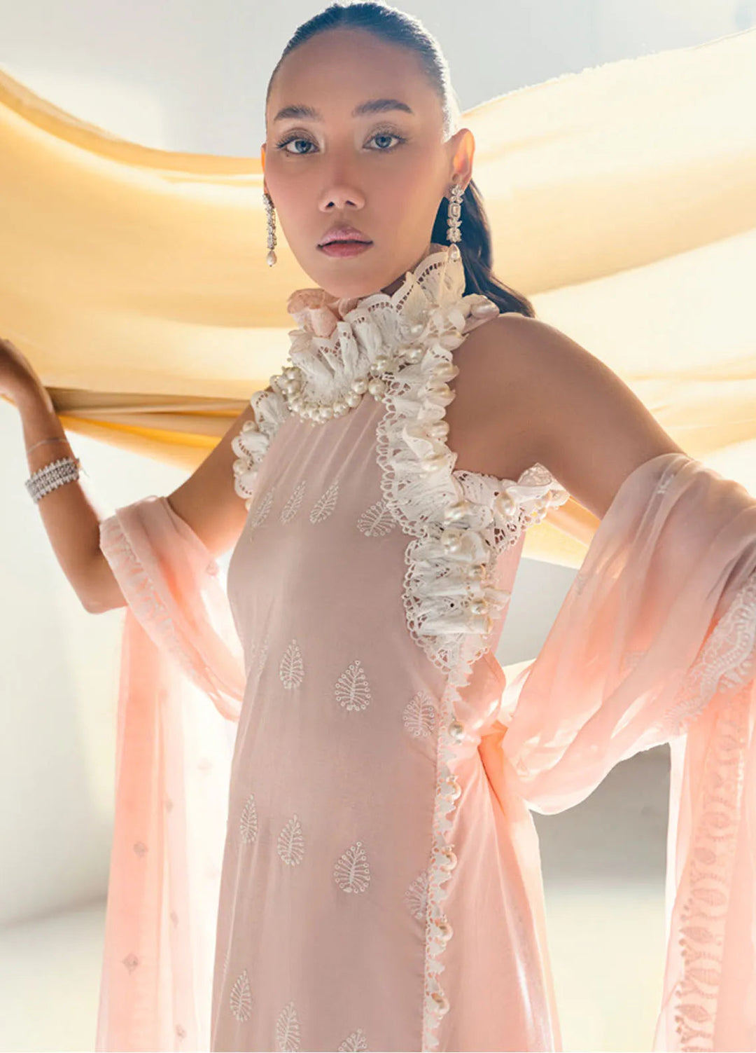 Gul Ahmed Embroidered Lawn Suits Unstitched 3 Piece GA25CK PM-52049 - Summer Collection