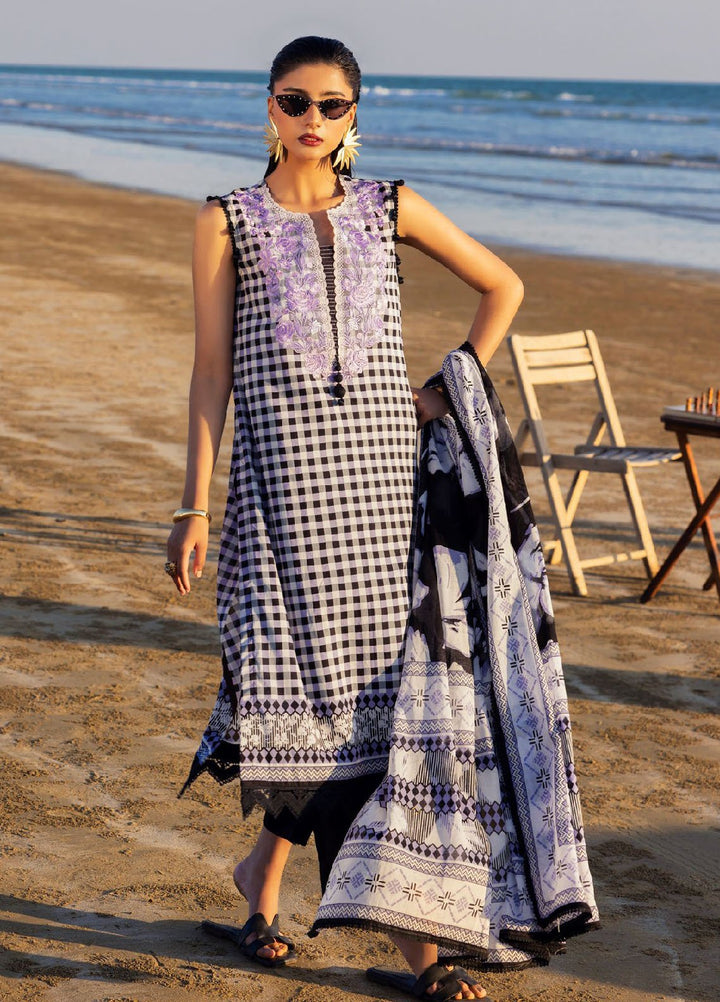 Gul Ahmed Embroidered Lawn Suits Unstitched 3 Piece GA25NB B-52017 - Summer Collection