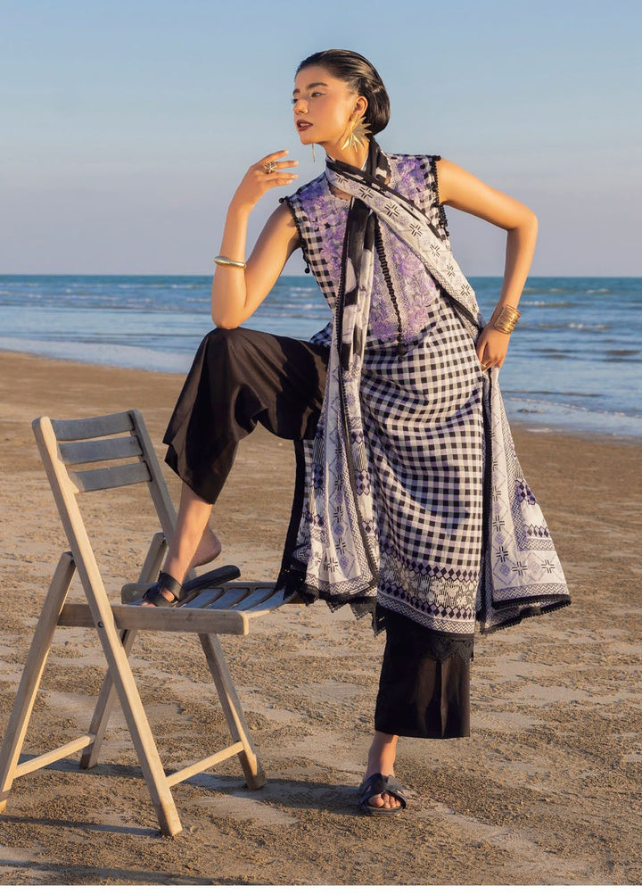 Gul Ahmed Embroidered Lawn Suits Unstitched 3 Piece GA25NB B-52017 - Summer Collection