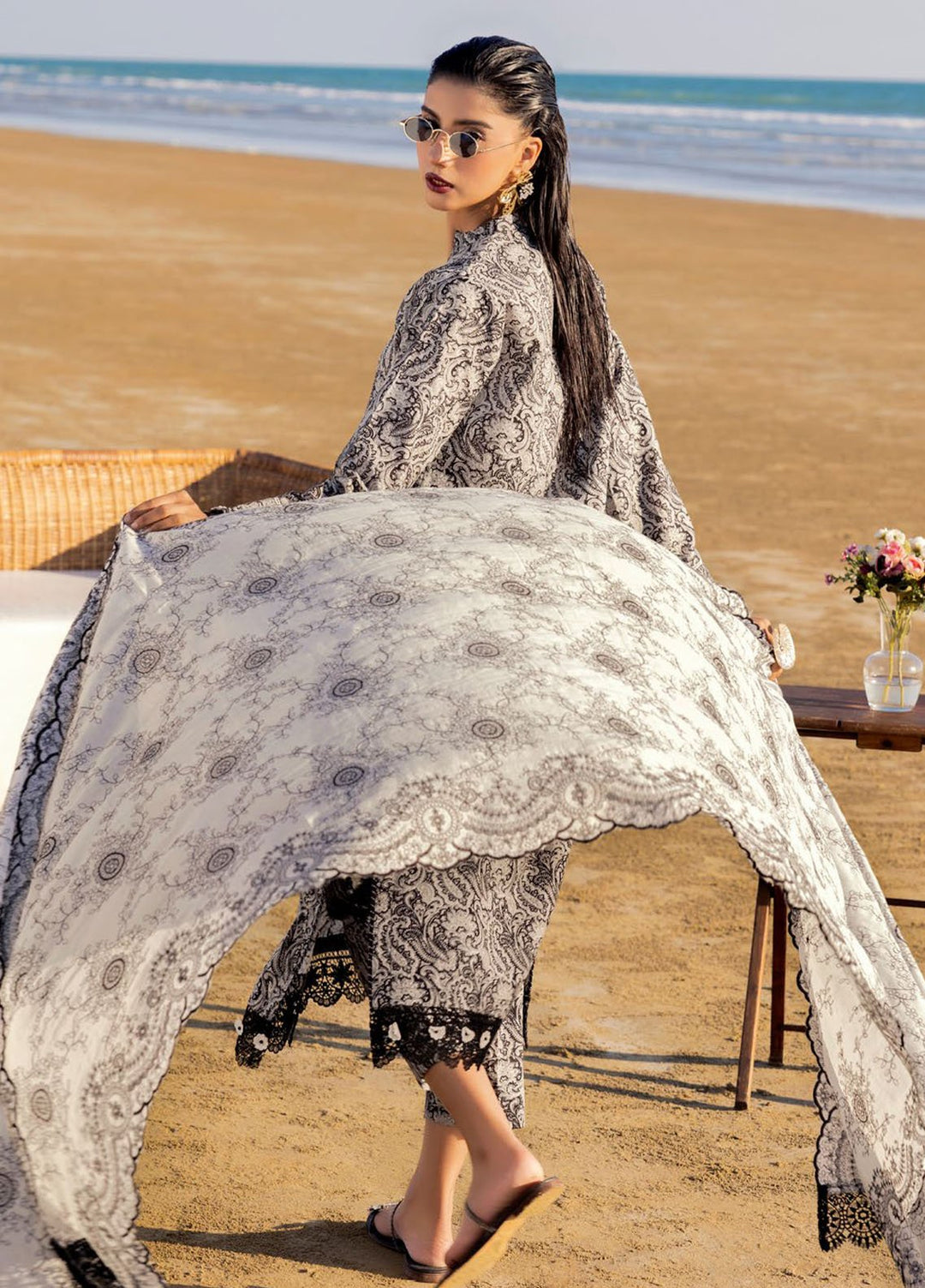 Gul Ahmed Embroidered Lawn Suits Unstitched 3 Piece GA25NB B-52019 - Summer Collection