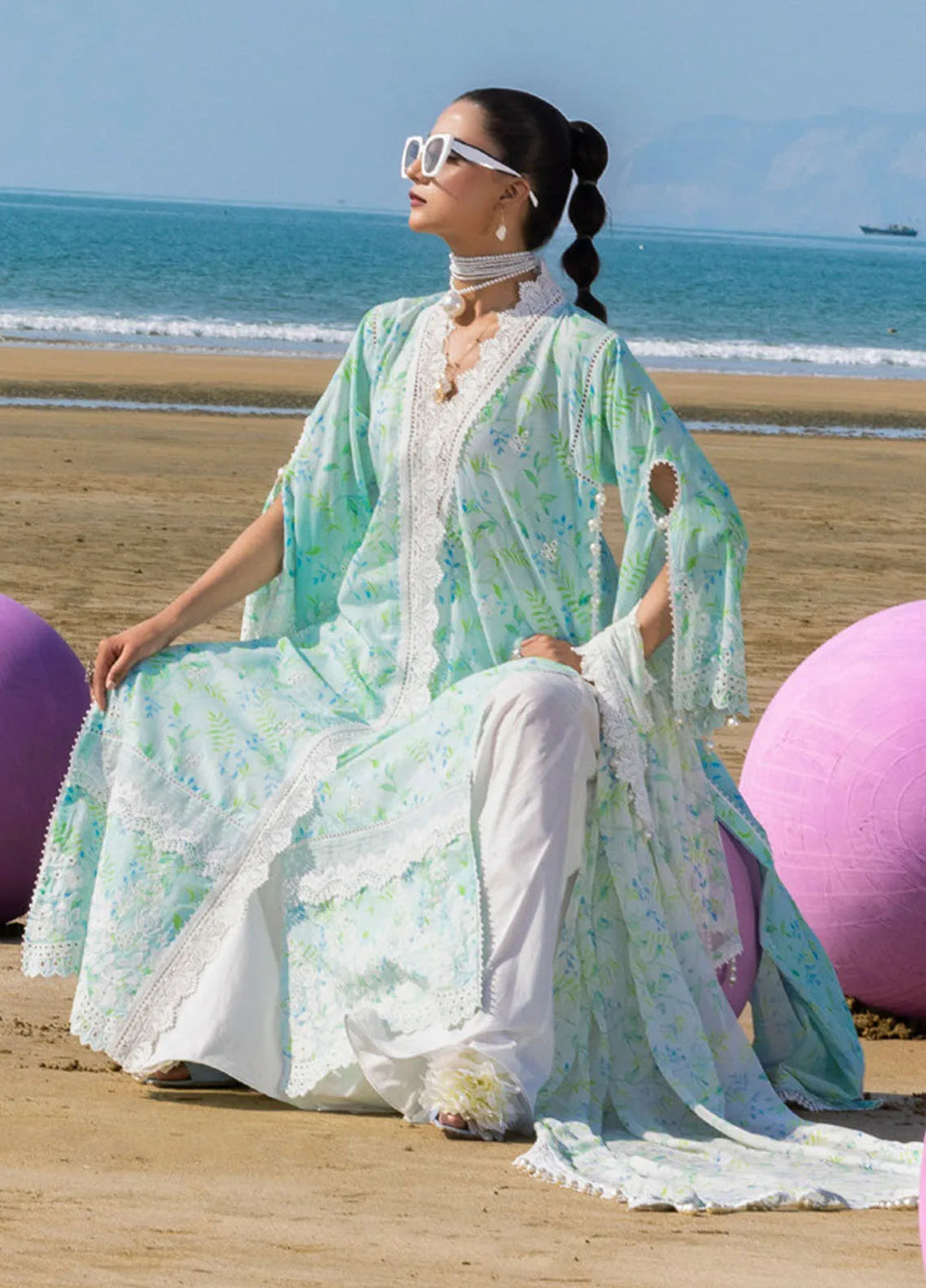 Gul Ahmed Embroidered Lawn Suits Unstitched 3 Piece GA25NS BM-42033 - Summer Collection