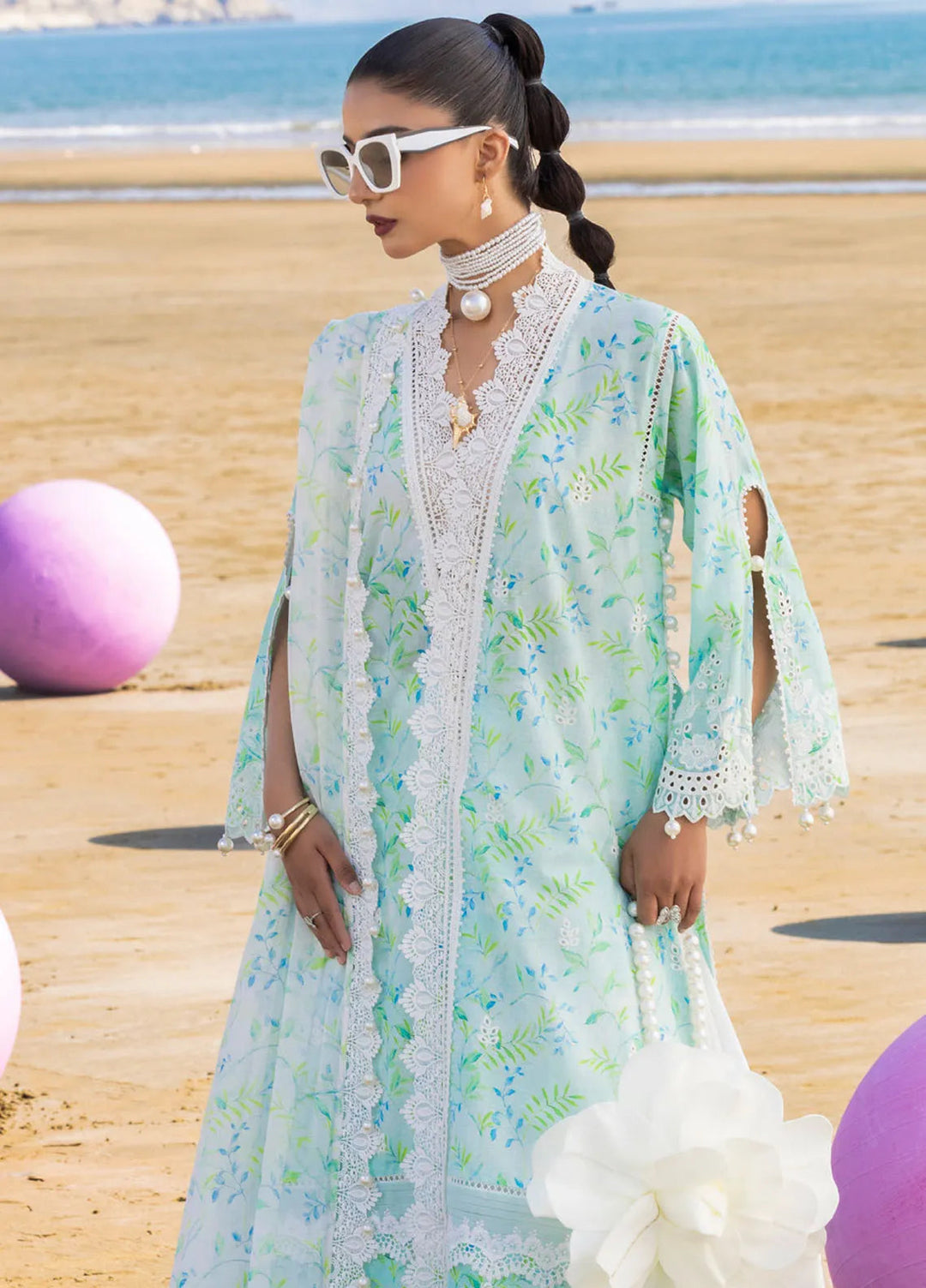 Gul Ahmed Embroidered Lawn Suits Unstitched 3 Piece GA25NS BM-42033 - Summer Collection