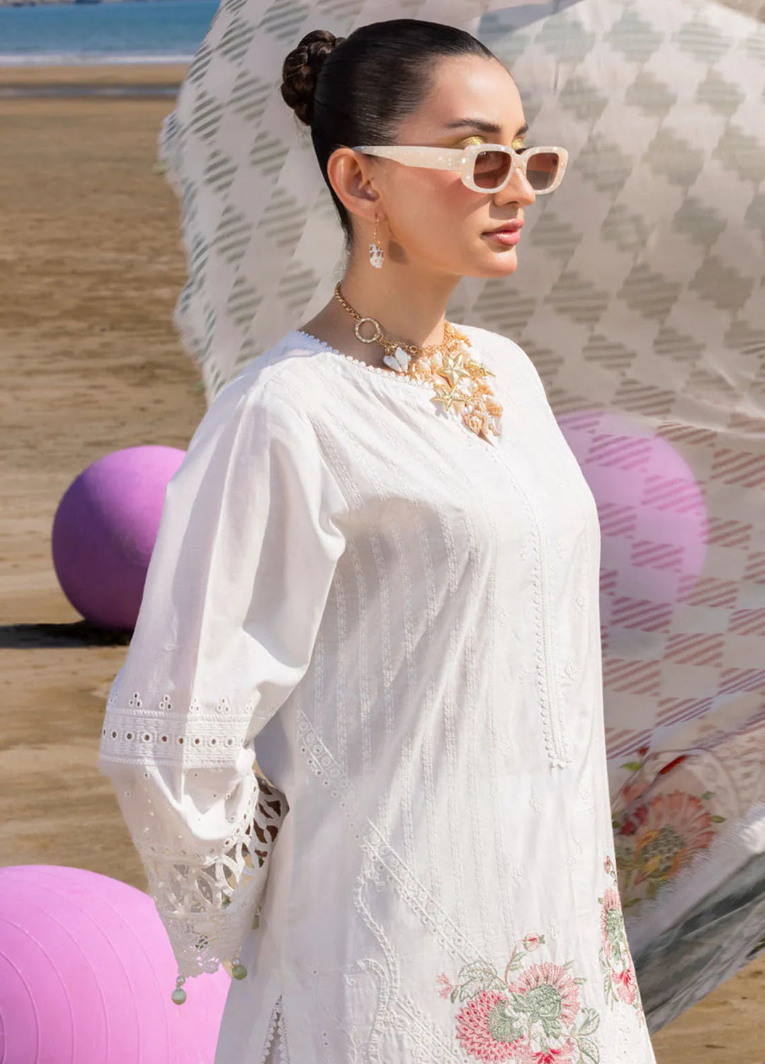 Gul Ahmed Embroidered Lawn Suits Unstitched 3 Piece GA25NS BM-52032 - Summer Collection