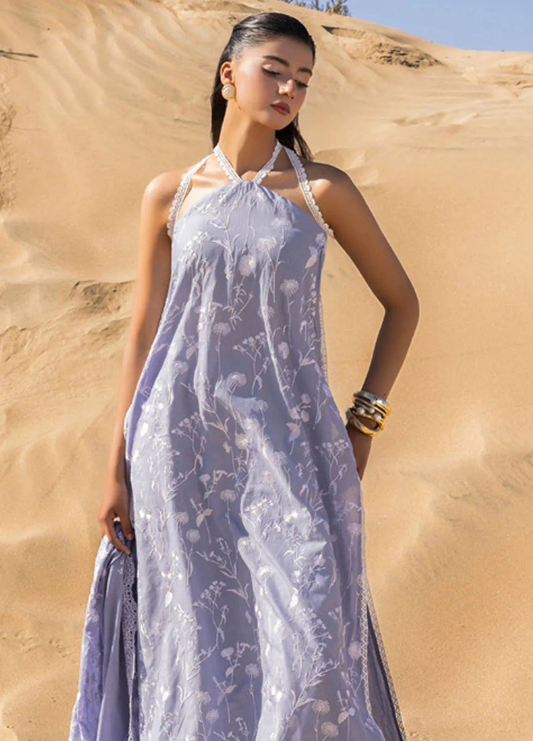 Gul Ahmed Embroidered Lawn Suits Unstitched 3 Piece GA25NS DN-52005 - Summer Collection