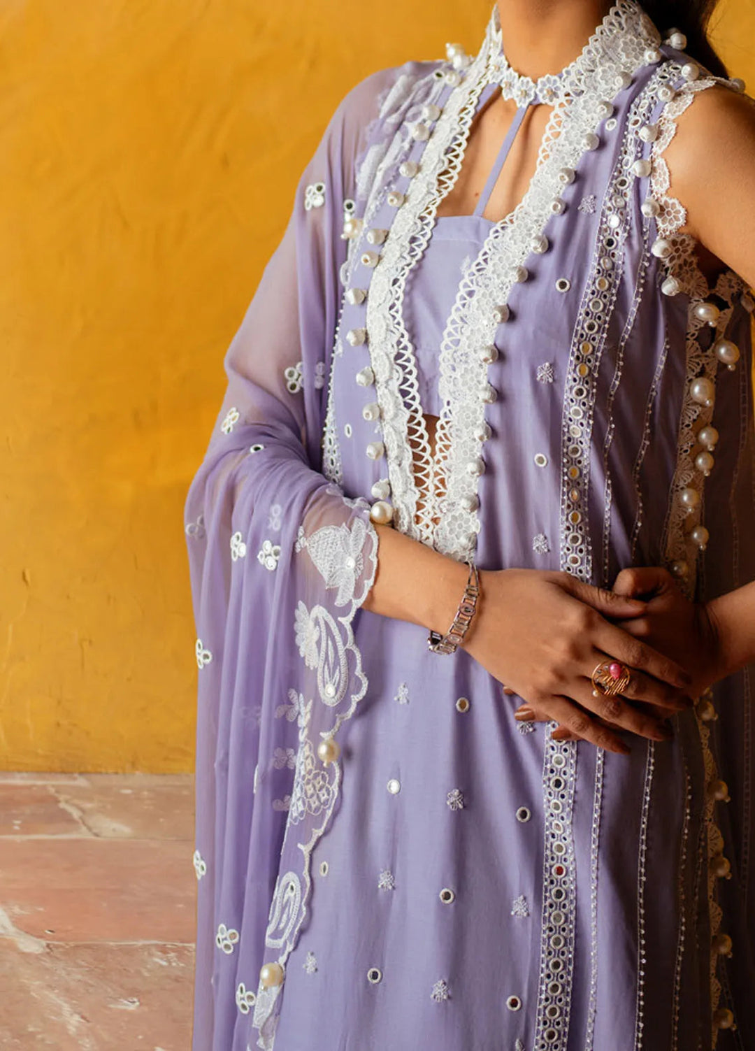 Gul Ahmed Embroidered Lawn Suits Unstitched 3 Piece GA25PL PM-52024 - Summer Collection