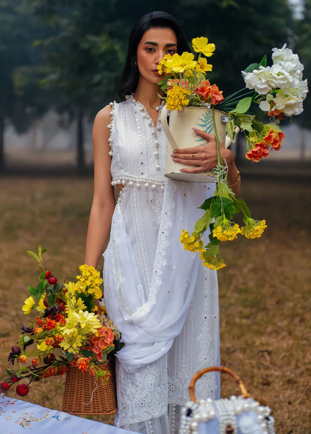 Gul Ahmed Embroidered Lawn Suits Unstitched 3 Piece GA25PL PM-52037 - Summer Collection