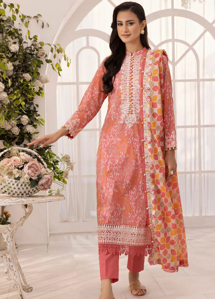 Gul Ahmed Embroidered Lawn Suits Unstitched 3 Piece GA25TA CL-52001 - Summer Collection