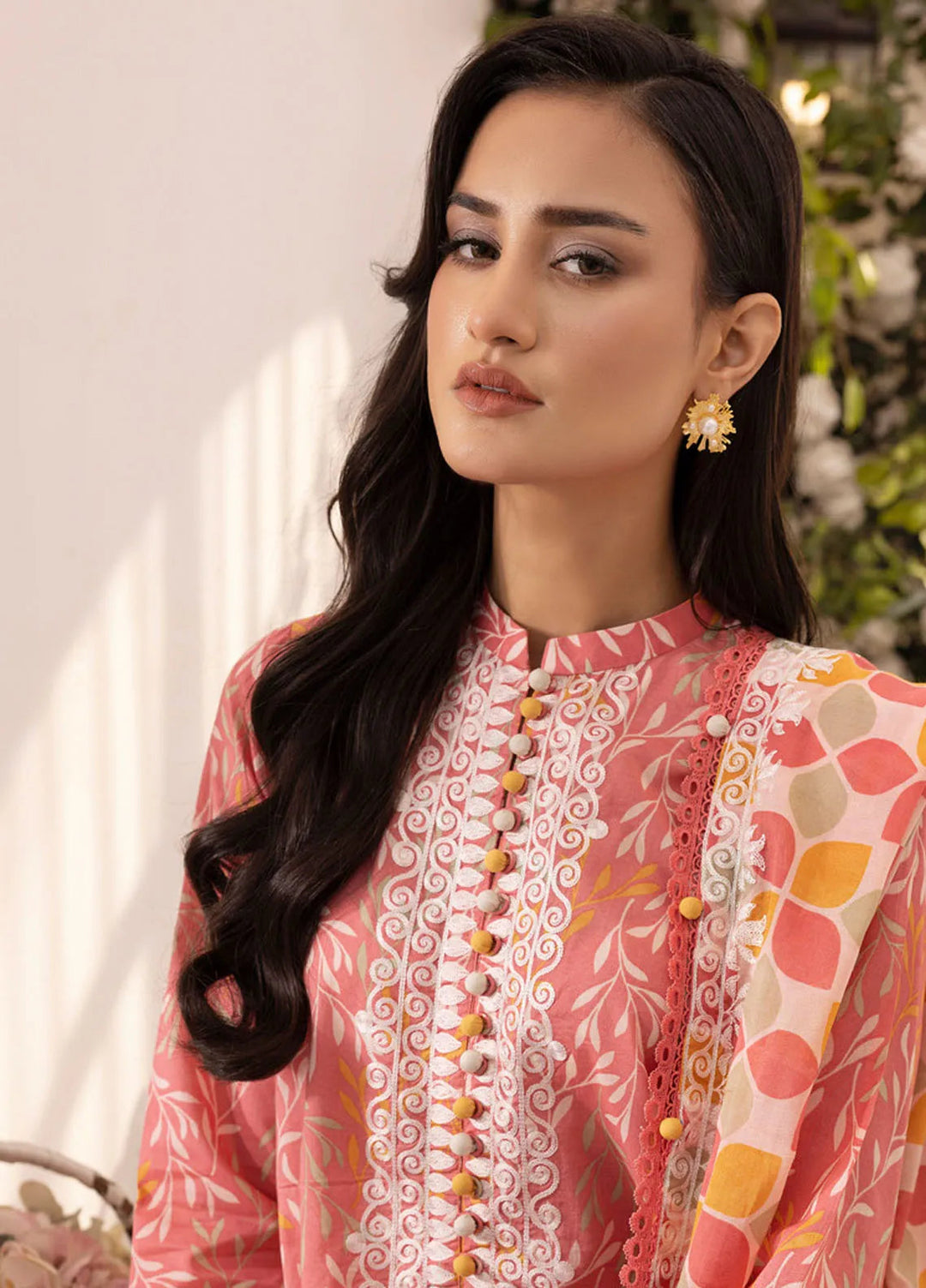 Gul Ahmed Embroidered Lawn Suits Unstitched 3 Piece GA25TA CL-52001 - Summer Collection