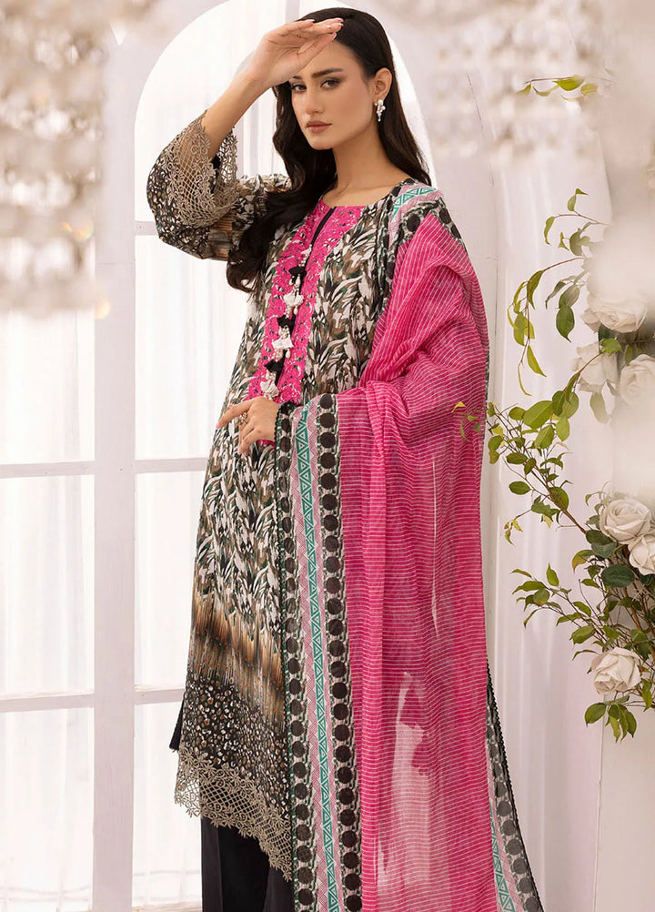 Gul Ahmed Embroidered Lawn Suits Unstitched 3 Piece GA25TA CL-52314 - Summer Collection