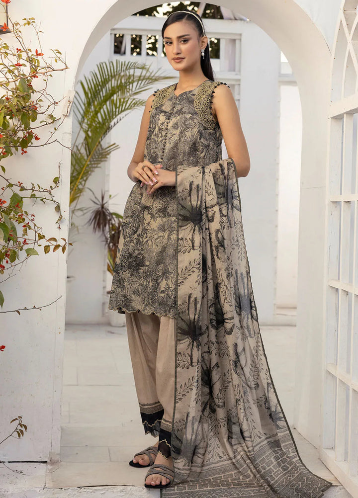 Gul Ahmed Embroidered Lawn Suits Unstitched 3 Piece GA25TA CL-52431 - Summer Collection