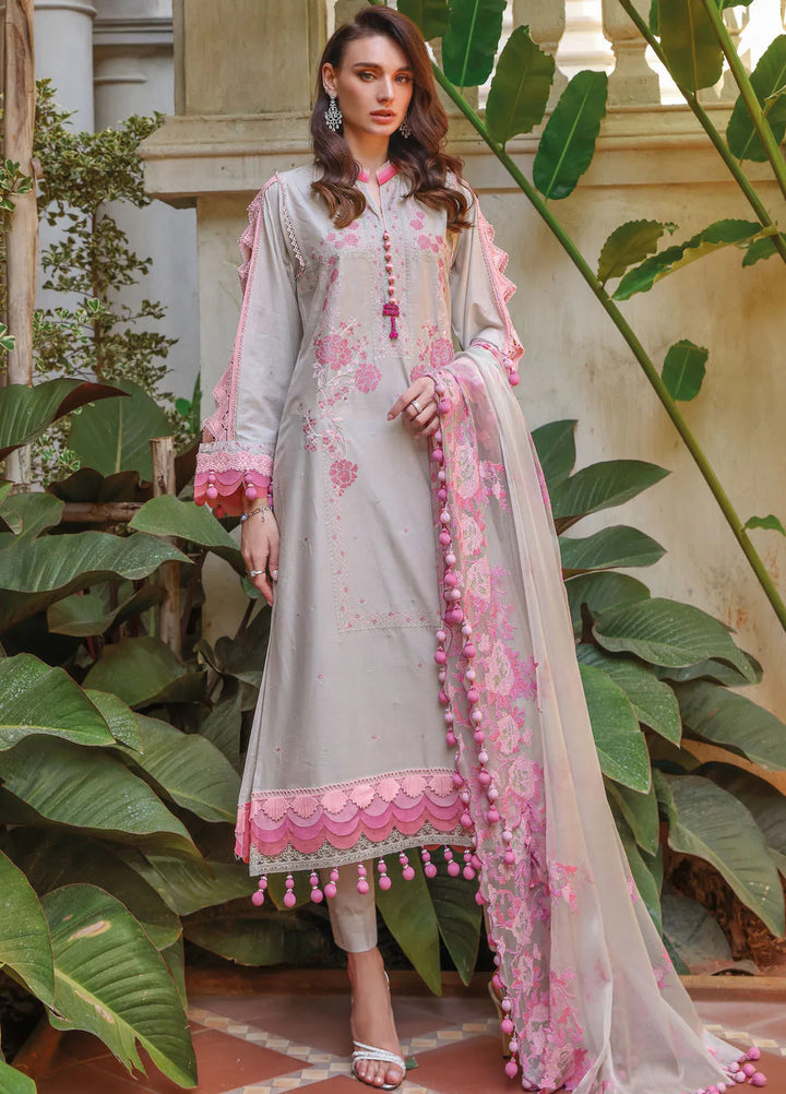Gul Ahmed Embroidered Lawn Suits Unstitched 3 Piece GA25TJS PM-52004 - Summer Collection