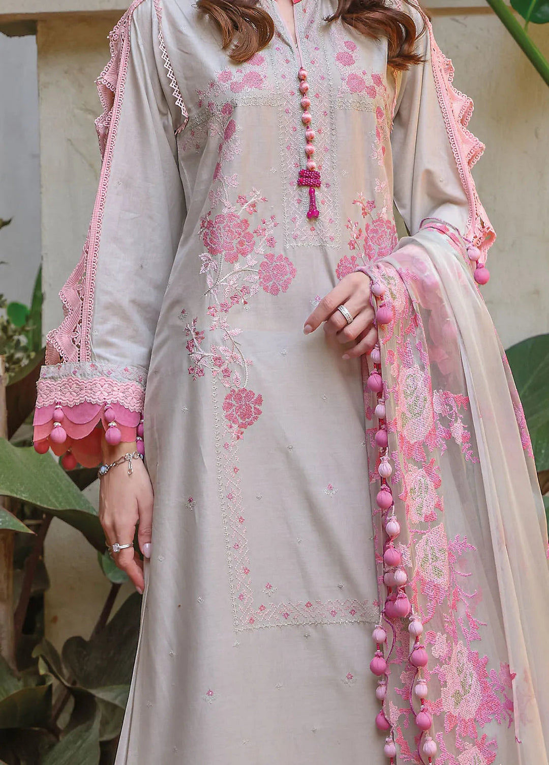 Gul Ahmed Embroidered Lawn Suits Unstitched 3 Piece GA25TJS PM-52004 - Summer Collection