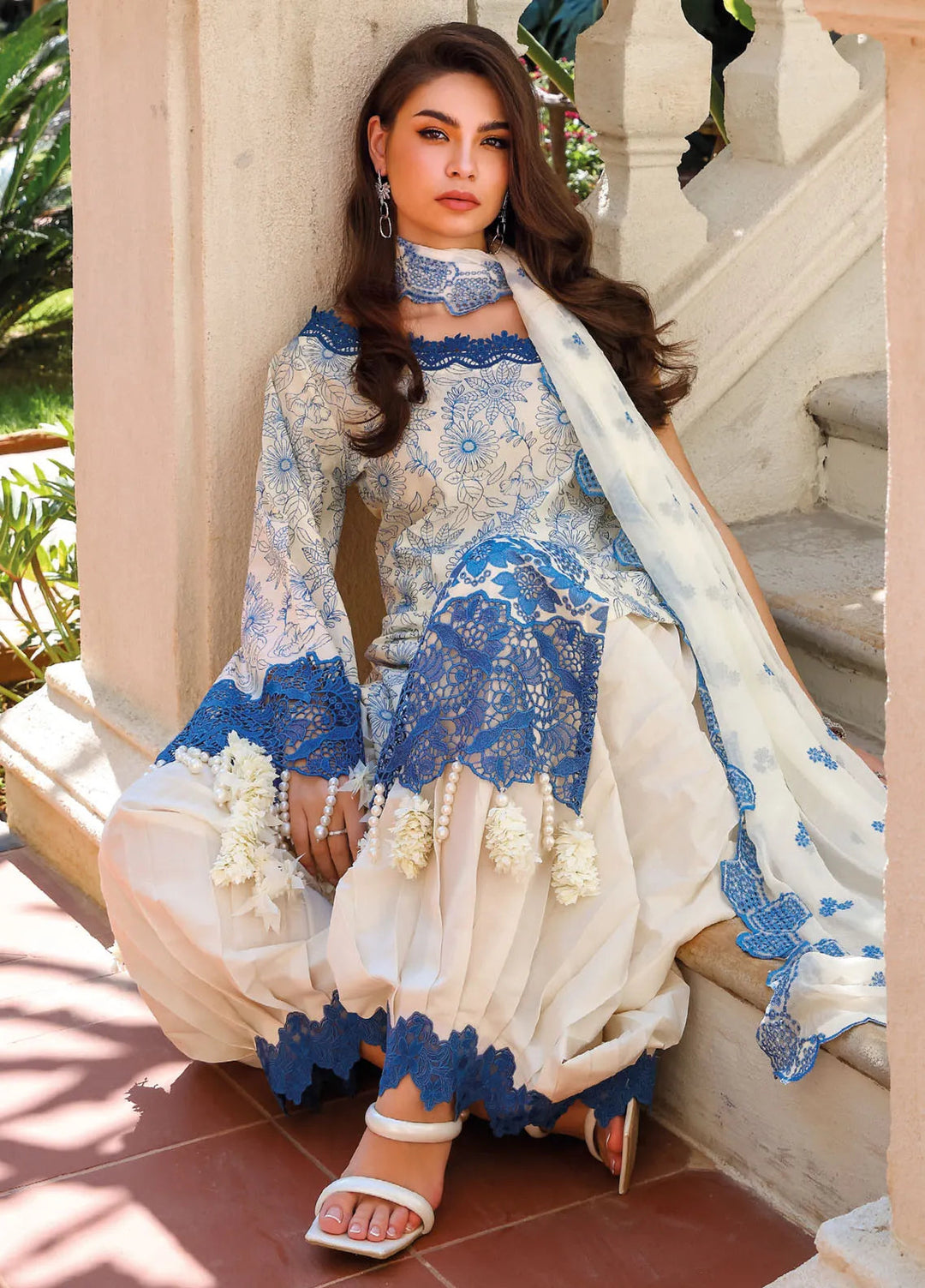 Gul Ahmed Embroidered Lawn Suits Unstitched 3 Piece GA25TJS PM-52042 - Summer Collection