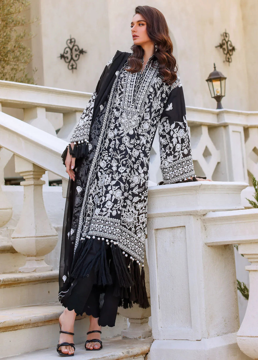 Gul Ahmed Embroidered Lawn Suits Unstitched 3 Piece GA25TJS PM-52056 - Summer Collection