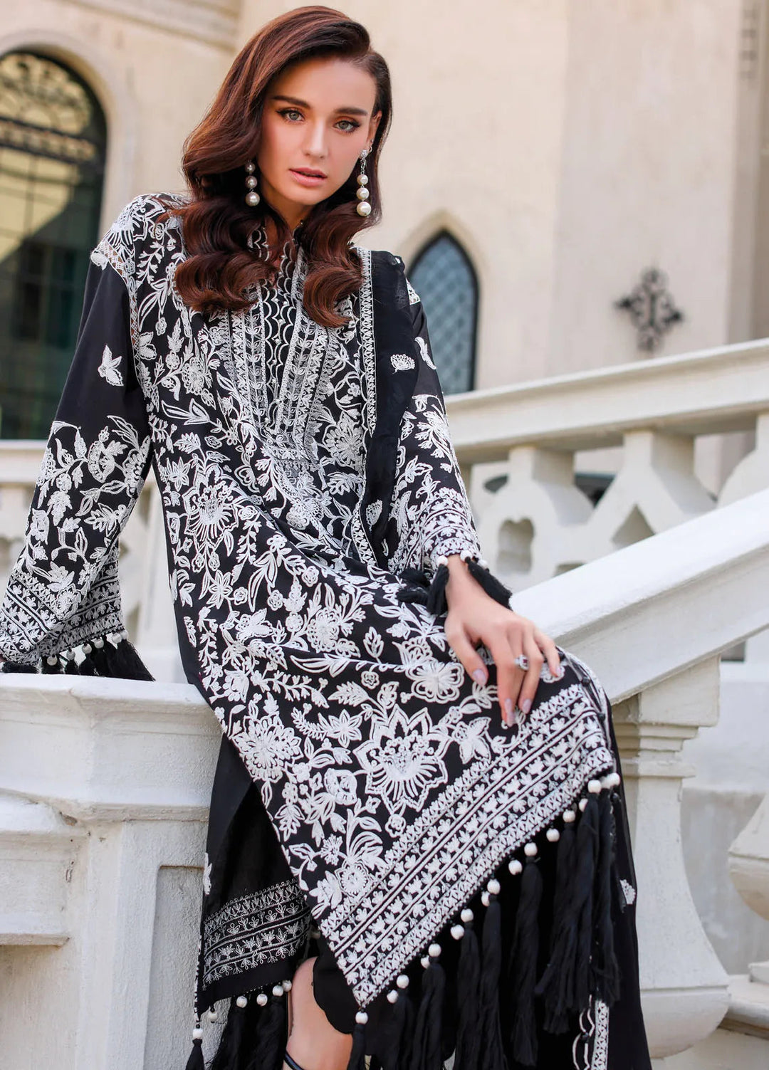 Gul Ahmed Embroidered Lawn Suits Unstitched 3 Piece GA25TJS PM-52056 - Summer Collection