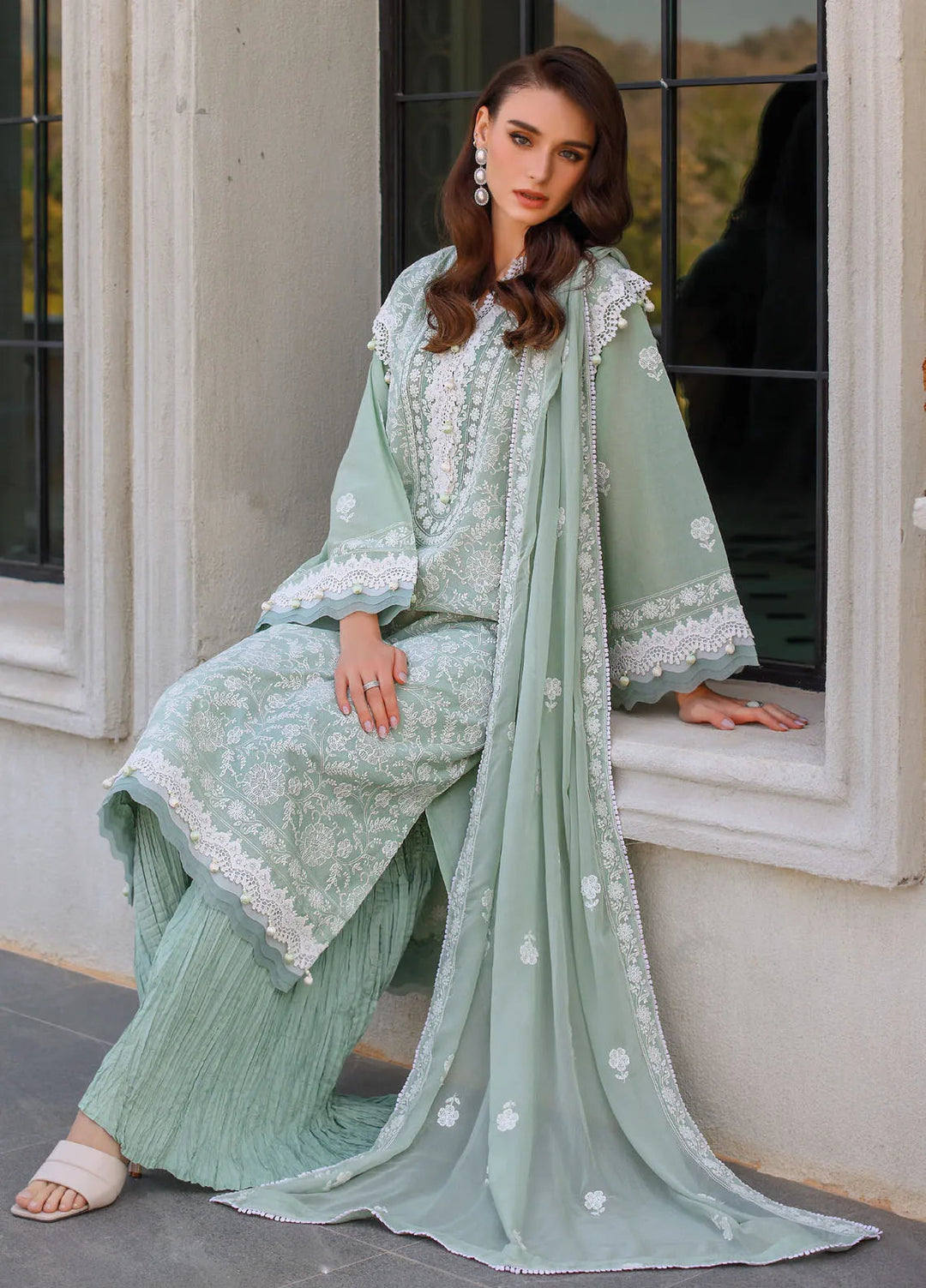 Gul Ahmed Embroidered Lawn Suits Unstitched 3 Piece GA25TJS PM-52068 - Summer Collection