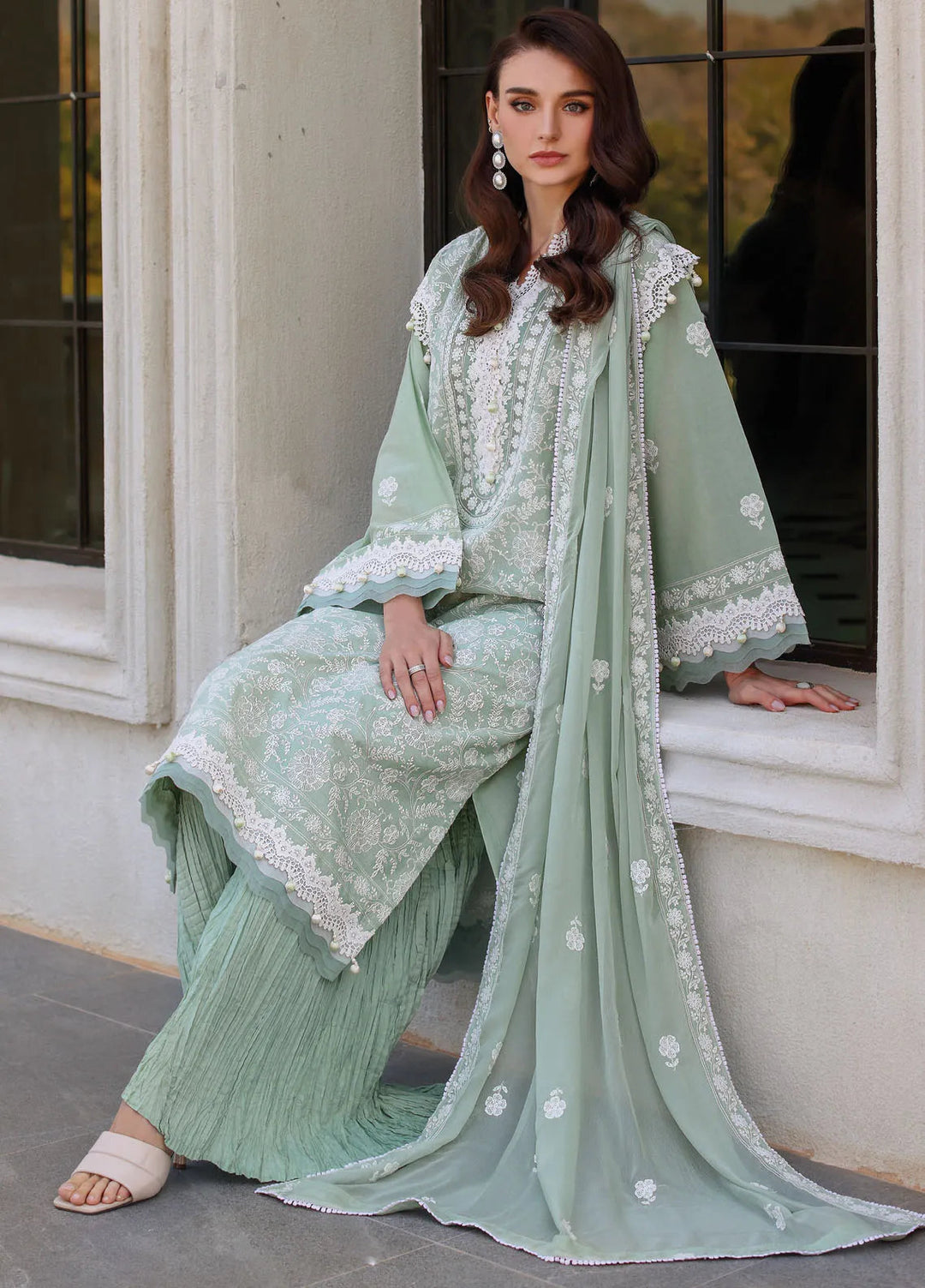 Gul Ahmed Embroidered Lawn Suits Unstitched 3 Piece GA25TJS PM-52068 - Summer Collection
