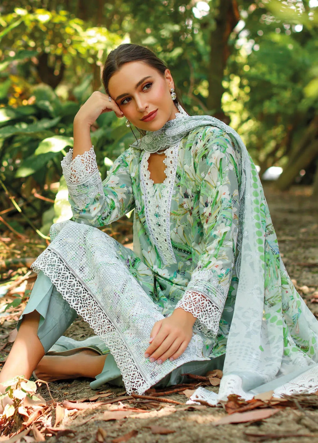 Gul Ahmed Embroidered Lawn Suits Unstitched 3 Piece GA25TJS PR-52007 - Summer Collection
