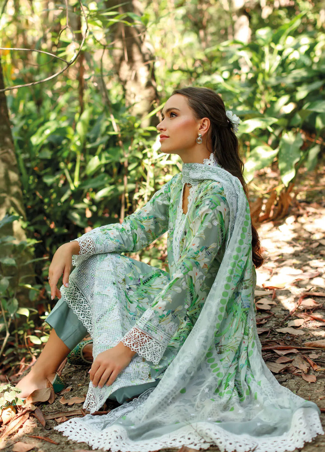 Gul Ahmed Embroidered Lawn Suits Unstitched 3 Piece GA25TJS PR-52007 - Summer Collection