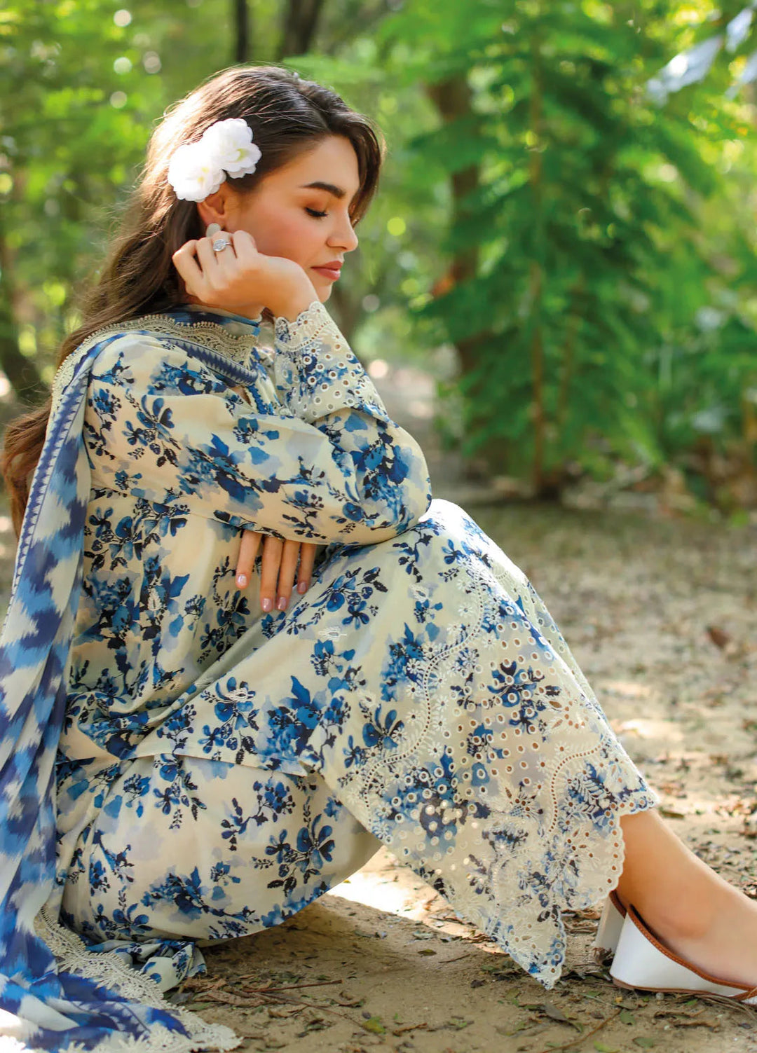 Gul Ahmed Embroidered Lawn Suits Unstitched 3 Piece GA25TJS PR-52008 - Summer Collection