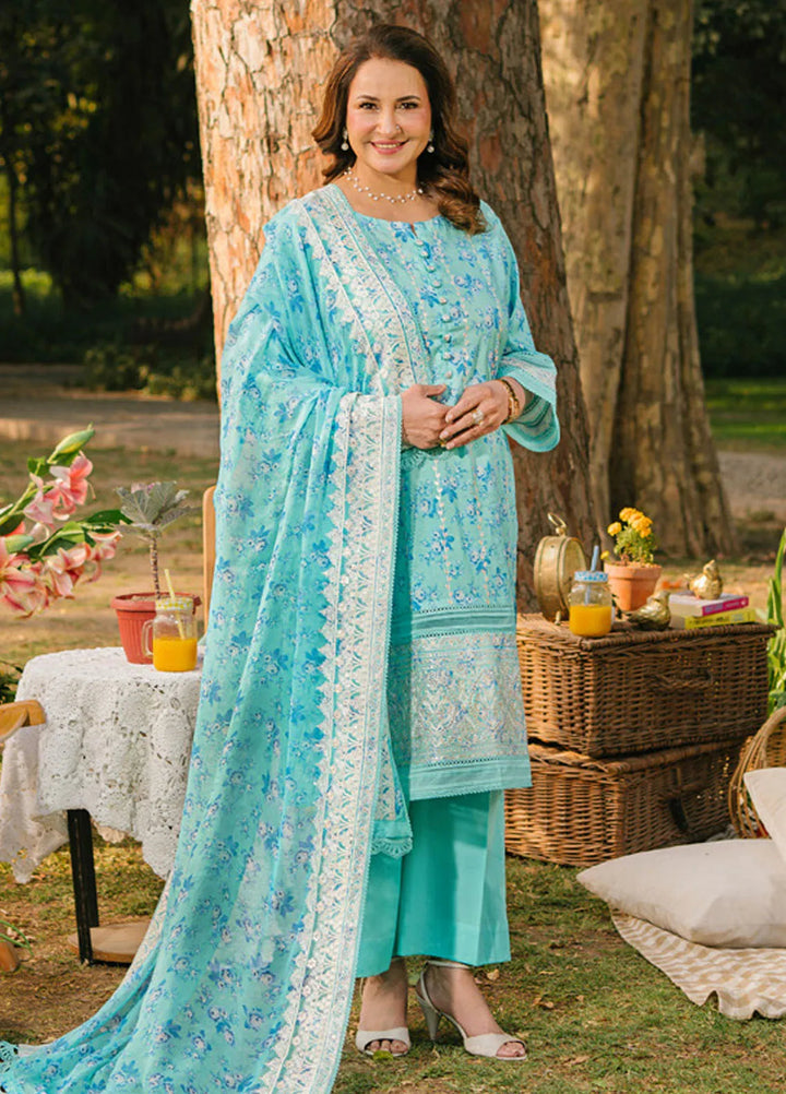 Gul Ahmed Embroidered Lawn Suits Unstitched 3 Piece GA25TM BM-52001 - Summer Collection