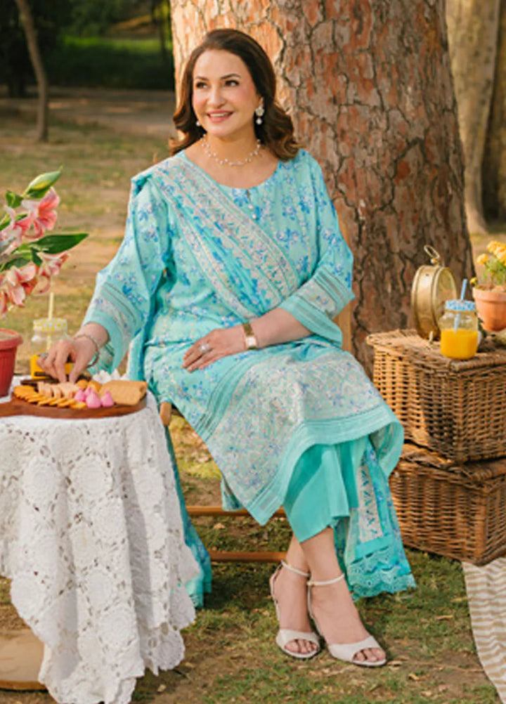 Gul Ahmed Embroidered Lawn Suits Unstitched 3 Piece GA25TM BM-52001 - Summer Collection