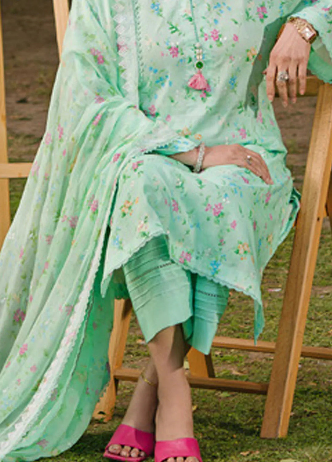 Gul Ahmed Embroidered Lawn Suits Unstitched 3 Piece GA25TM BM-52008 - Summer Collection