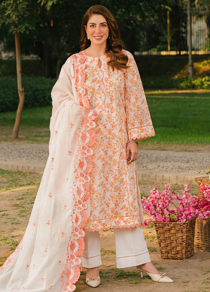 Gul Ahmed Embroidered Lawn Suits Unstitched 3 Piece GA25TM DN-52003 - Summer Collection