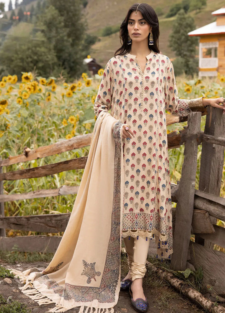Gul Ahmed Embroidered Linen Suits Unstitched 3 Piece GA24WU AP-42049 - Winter Collection