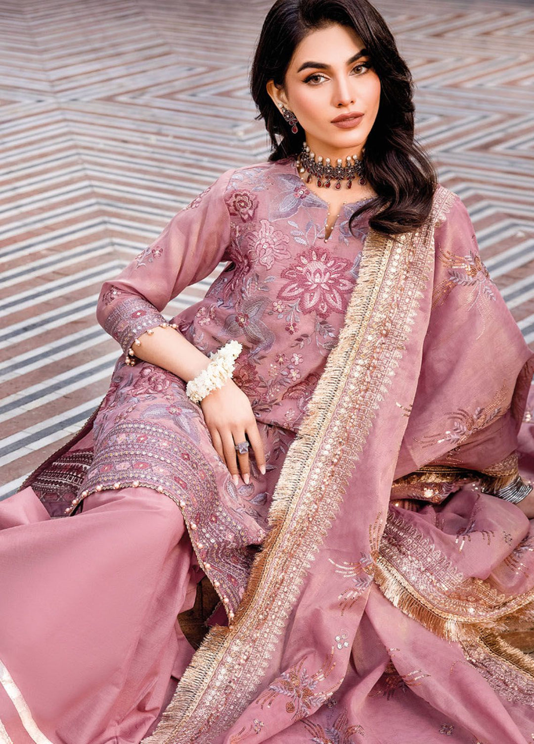 Gul Ahmed Embroidered Missouri Suits Unstitched 3 Piece GA24LF FE-42045 - Festive Collection