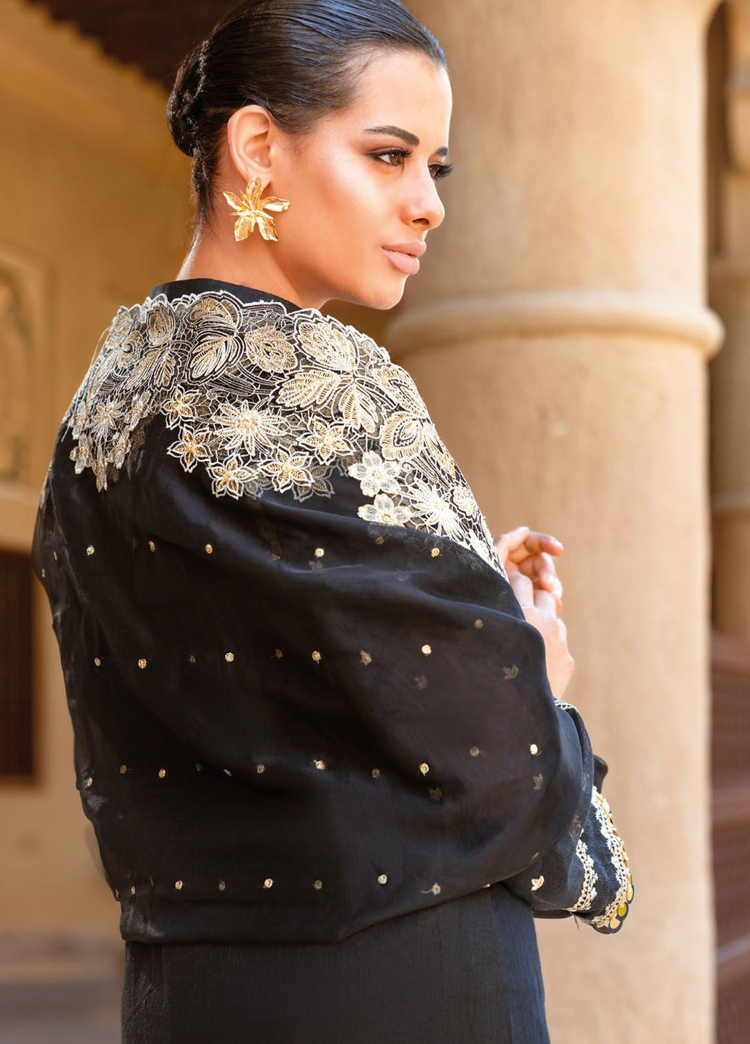 Gul Ahmed Embroidered Net Suits Unstitched 3 Piece GA24LF FE-42020 - Festive Collection