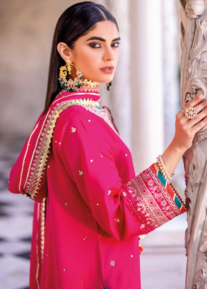 Gul Ahmed Embroidered Raw Silk Suits Unstitched 3 Piece GA24LF FE-42012 - Festive Collection