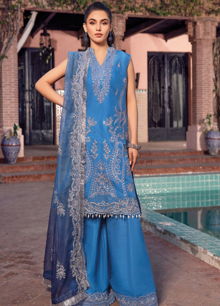 Gul Ahmed Embroidered Raw Silk Suits Unstitched 3 Piece GA24LF FE-42074 - Festive Collection