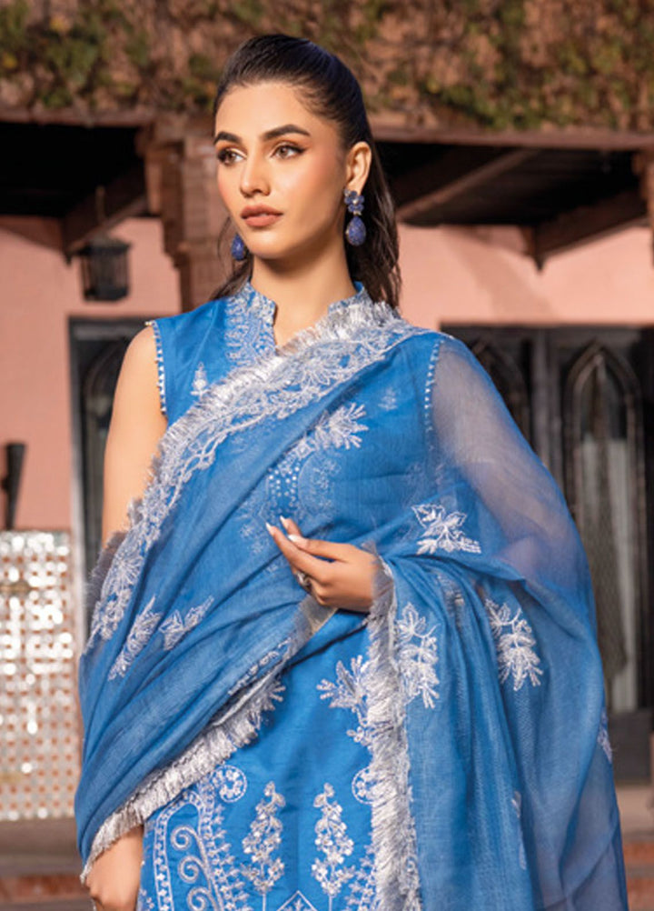 Gul Ahmed Embroidered Raw Silk Suits Unstitched 3 Piece GA24LF FE-42074 - Festive Collection