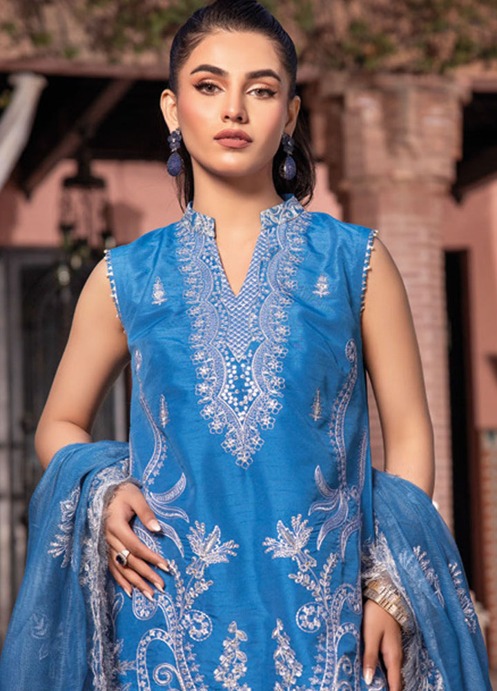 Gul Ahmed Embroidered Raw Silk Suits Unstitched 3 Piece GA24LF FE-42074 - Festive Collection