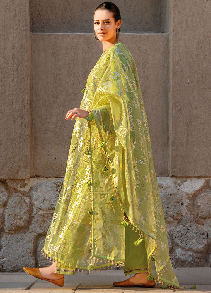 Gul Ahmed Embroidered Raw Silk Suits Unstitched 3 Piece GA24LF FE-42080 - Festive Collection