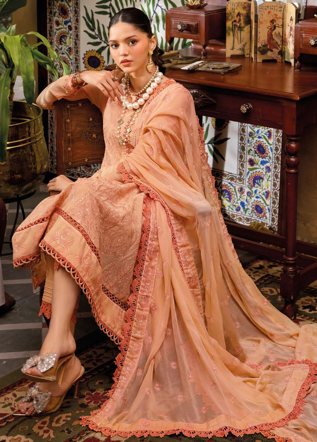 Gul Ahmed Embroidered Swiss Voile Suits Unstitched 3 Piece GA24PS LSV 42008 - Summer Collection