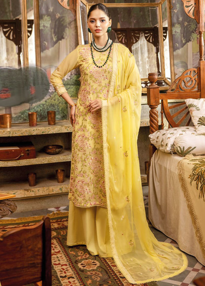 Gul Ahmed Embroidered Swiss Voile Suits Unstitched 3 Piece GA24PS LSV 42014 - Summer Collection