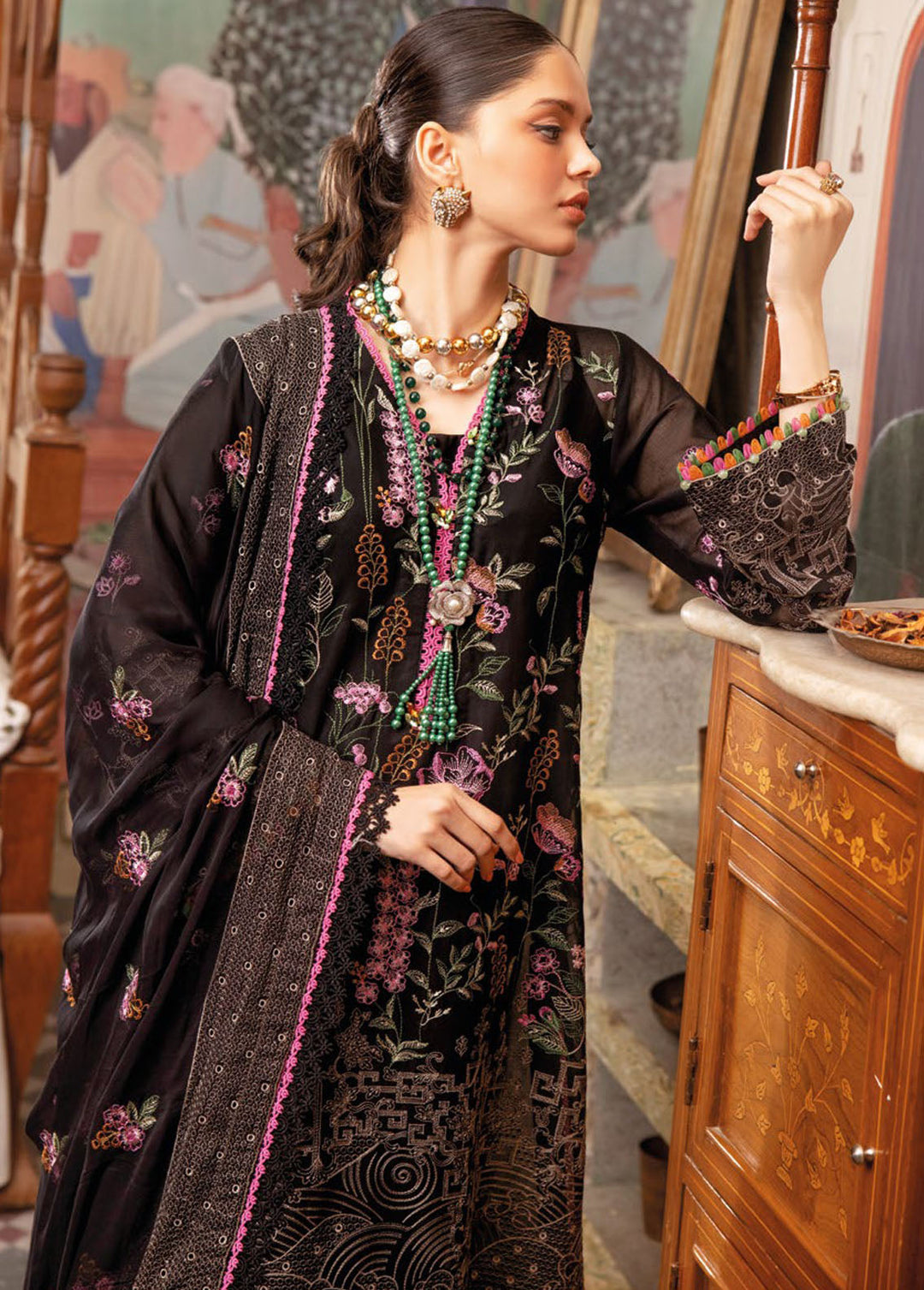 Gul Ahmed Embroidered Swiss Voile Suits Unstitched 3 Piece GA24PS LSV 42018 - Summer Collection