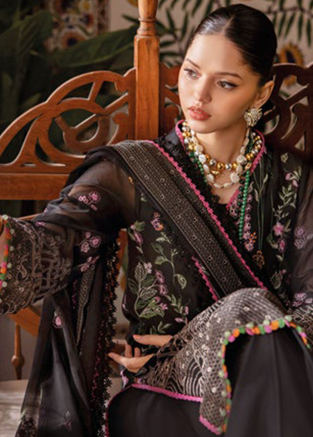 Gul Ahmed Embroidered Swiss Voile Suits Unstitched 3 Piece GA24PS LSV 42018 - Summer Collection