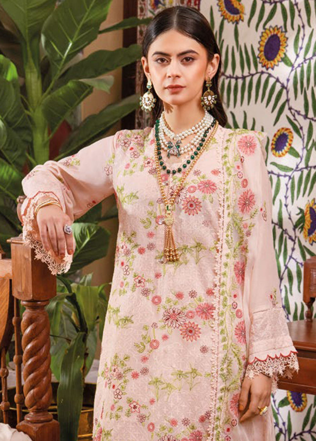 Gul Ahmed Embroidered Swiss Voile Suits Unstitched 3 Piece GA24PS LSV 42020 - Summer Collection