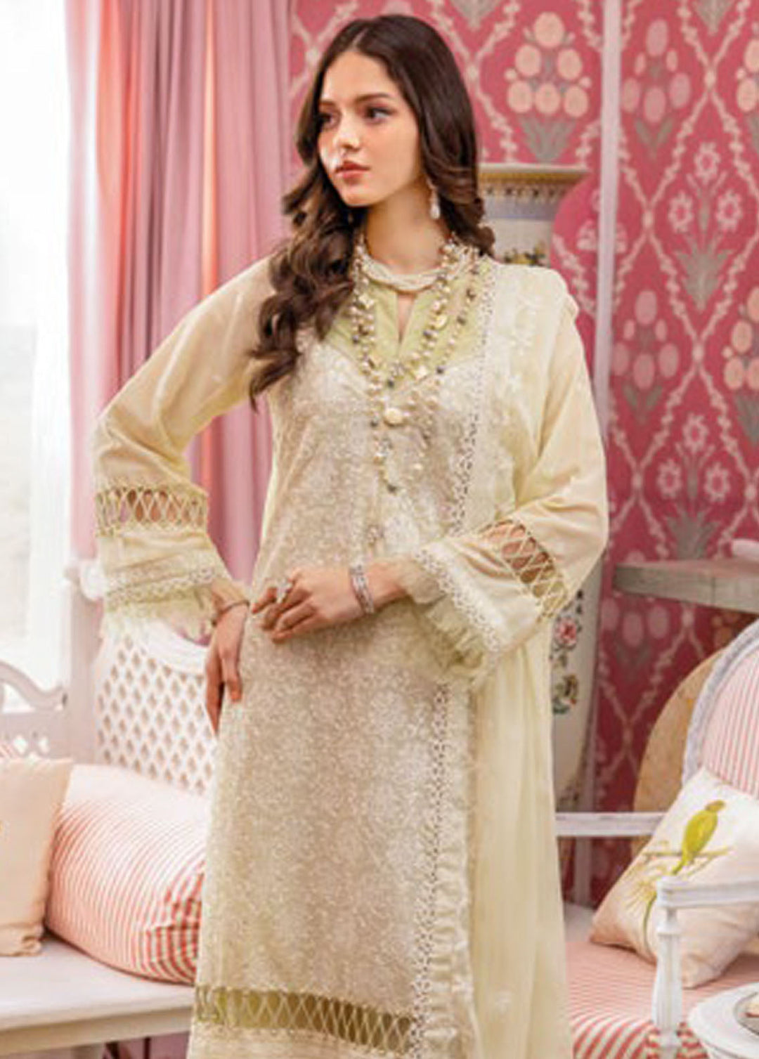 Gul Ahmed Embroidered Swiss Voile Suits Unstitched 3 Piece GA24PS LSV 42021 - Summer Collection