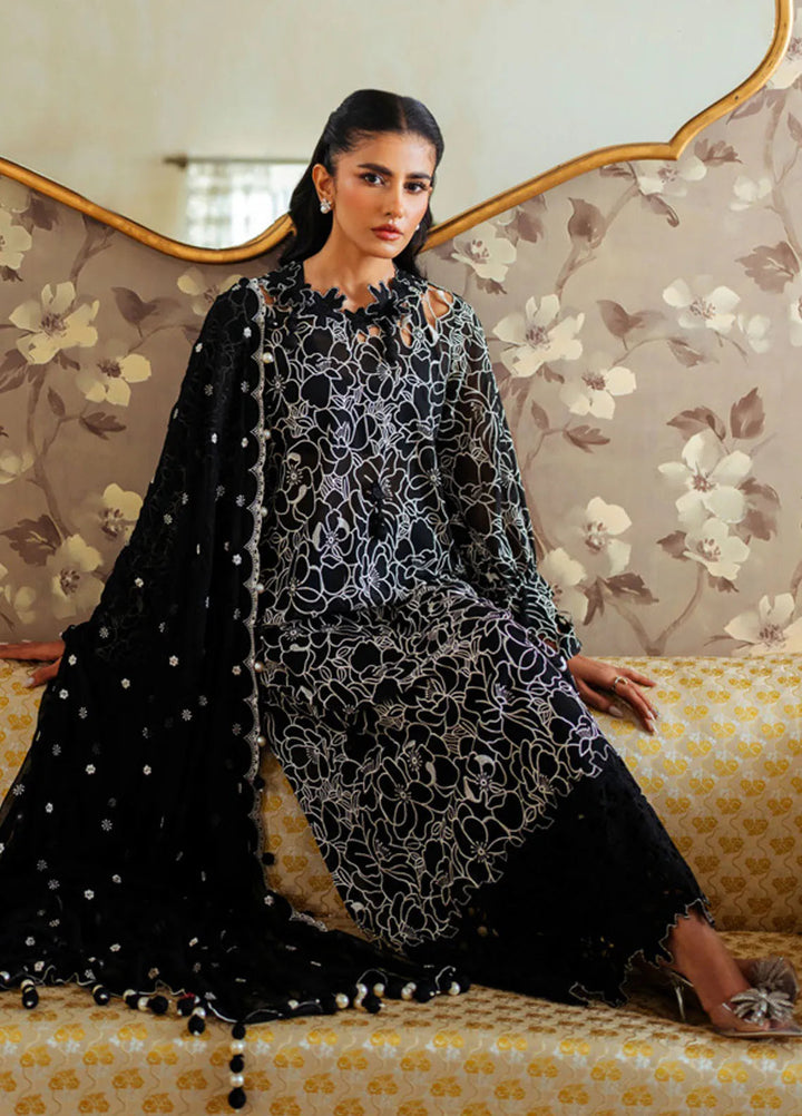 Gul Ahmed Embroidered Swiss Voile Suits Unstitched 3 Piece GA25PL LSV-52002 - Summer Collection