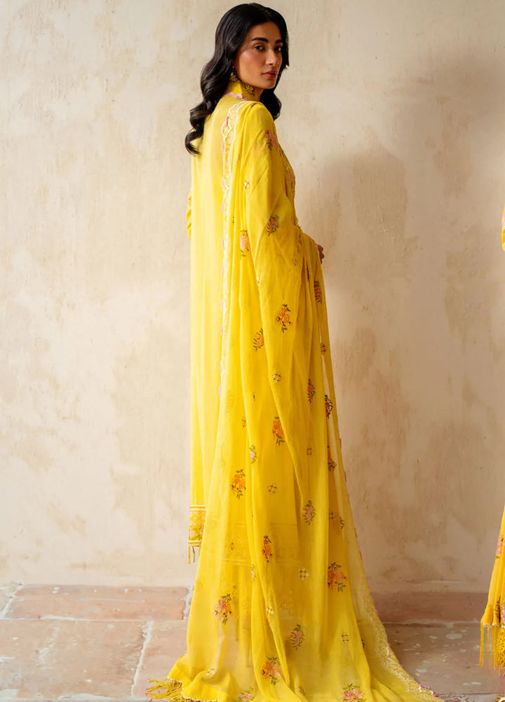 Gul Ahmed Embroidered Swiss Voile Suits Unstitched 3 Piece GA25PL LSV-52010 - Summer Collection