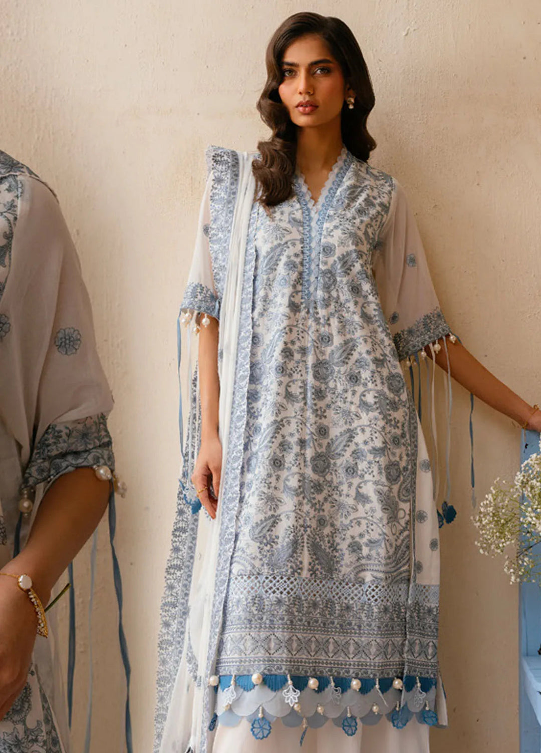 Gul Ahmed Embroidered Swiss Voile Suits Unstitched 3 Piece GA25PL LSV-52024 - Summer Collection