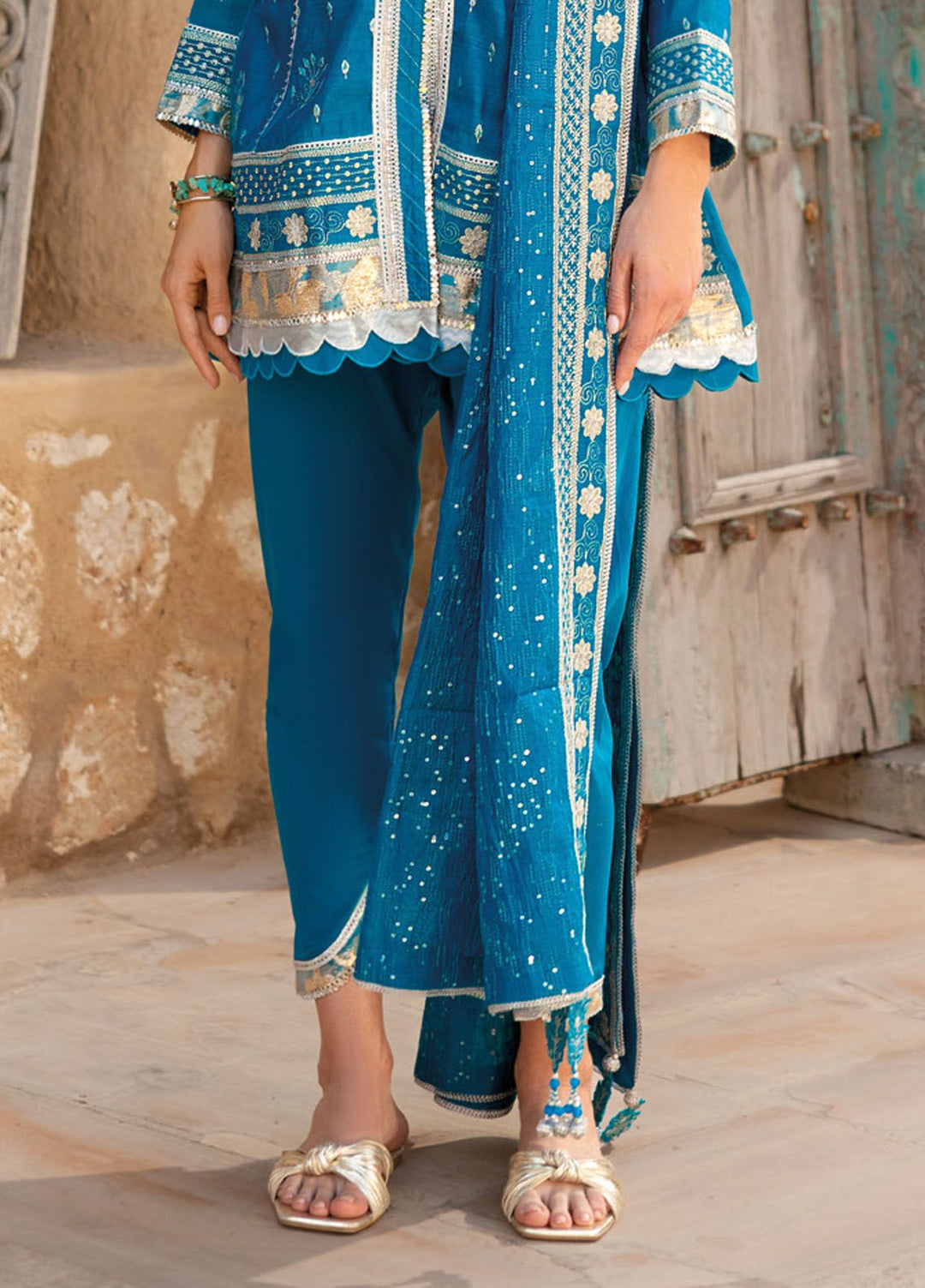 Gul Ahmed Embroidered Yarn Suits Unstitched 3 Piece GA24LF FE-42049 - Festive Collection