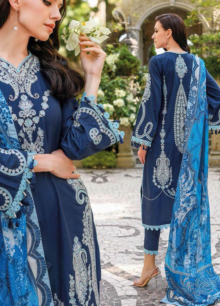 Essential Lawn By Gul Ahmed Embroidered Lawn Suits Unstitched 3 Piece GA23E CL-32037 - Summer Collection